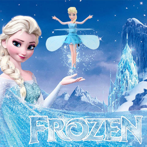 frozen Princess Elsa Fairy Magical Flying Suspended aircraft Control Flying Dolls Toys