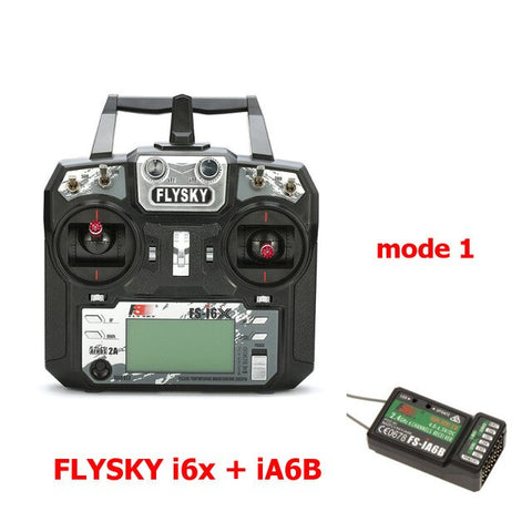 FLYSKY FS-i6X i6X 10CH 2.4GHz AFHDS 2A RC Transmitter With X6B iA6B A8S iA10B iA6 Receiver for RC FPV Racing Drone Retailbox