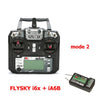 FLYSKY FS-i6X i6X 10CH 2.4GHz AFHDS 2A RC Transmitter With X6B iA6B A8S iA10B iA6 Receiver for RC FPV Racing Drone Retailbox