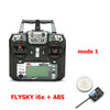 FLYSKY FS-i6X i6X 10CH 2.4GHz AFHDS 2A RC Transmitter With X6B iA6B A8S iA10B iA6 Receiver for RC FPV Racing Drone Retailbox