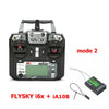 FLYSKY FS-i6X i6X 10CH 2.4GHz AFHDS 2A RC Transmitter With X6B iA6B A8S iA10B iA6 Receiver for RC FPV Racing Drone Retailbox