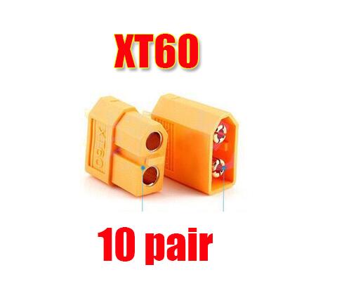 10/20pcs XT60 XT-60 Male Female Bullet Connectors Plugs For RC Lipo Battery (5/10 pair) Wholesale